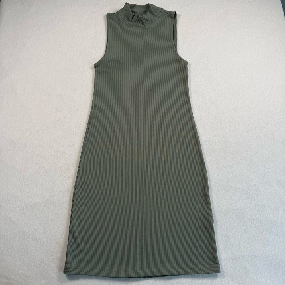 Abercrombie and fitch green mockneck mini dress womens size xs